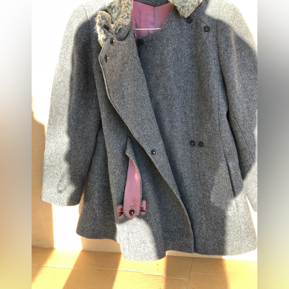RARE VINTAGE. WOOL MID COAT. - Picture 6 of 15